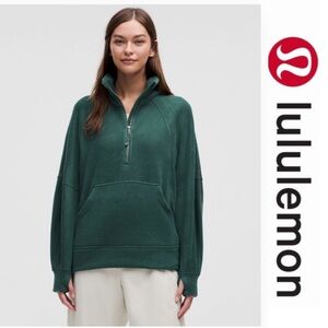 NWT | Lululemon Scuba Tumbled Fleece
Funnel-Neck Half Zip | Storm Teal | M/L
